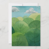 かわいい虫の誕生日 招待状 (裏面)