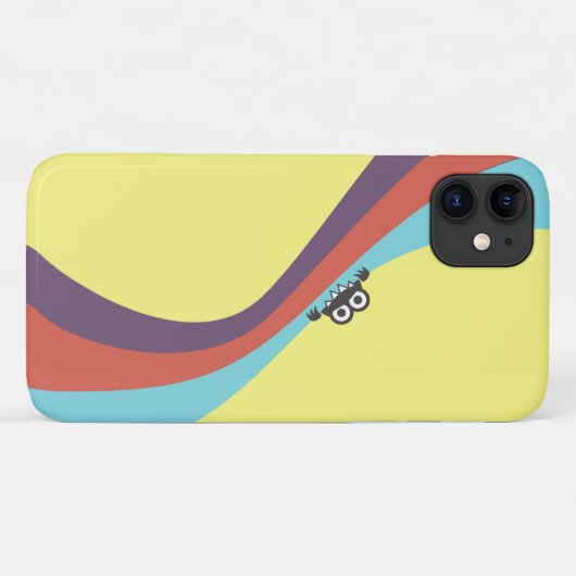 かわいい虫はキャンデーのカラフルを縞で飾りますかみます Case-Mate iPhoneケース (裏面(横))