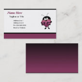 かわいい虫カードテンプレート 名刺 (正面/裏面)