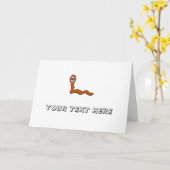 かわいい虫 カード (黄色い花)