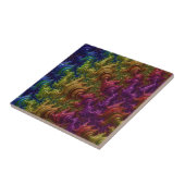 かわいい虹おもしろいの抽象芸術の涙が滴る タイル (側面)