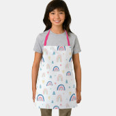 かわいい虹とハート模様 エプロン (インサイチュ)