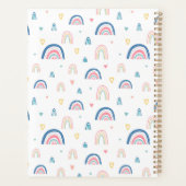 かわいい虹とハート模様 プランナー手帳 (裏面)