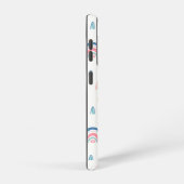 かわいい虹とハート模様 SAMSUNG GALAXYケース (右側面)