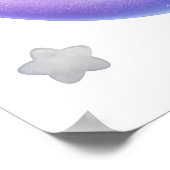 かわいい虹とユニコーン第6誕生日パーティー ポスター (角)