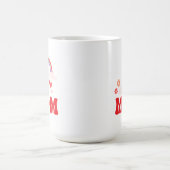かわいい虹と花の母 コーヒーマグカップ (中央)