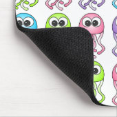 かわいい虹のくらげのマウスパッド マウスパッド (コーナー)