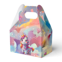 かわいい虹のカラフルユニコーン誕生日