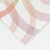 かわいい虹のクリスマスパターン フリースブランケット (角)