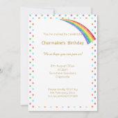 かわいい虹のスポット　あらゆる行事に 招待状 (正面)