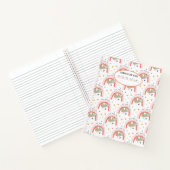 かわいい虹のスローガキーズのノート ノートブック (内部)