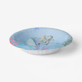 かわいい虹のタコ鯨魚の誕生日パーティー ペーパーボウル (傾斜あり)