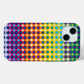 かわいい虹のドットパターン Case-Mate iPhoneケース (裏面 (横))