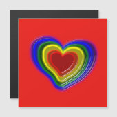 かわいい虹のハート (正面/裏面)