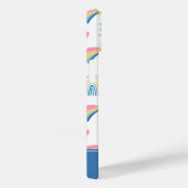 かわいい虹のハート&雲のパターン Case-Mate iPhoneケース (裏面 / 右)