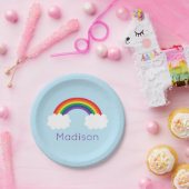 かわいい虹のパーティー ペーパープレート (パーティー)