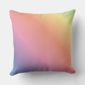 かわいい虹のユニコーンパーソナライズされた名 クッション (裏面)