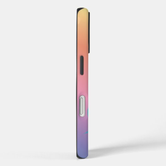 かわいい虹のユニコーンパーソナライズされた名 Case-Mate iPhoneケース (裏面 / 右)