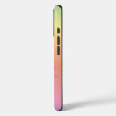 かわいい虹のユニコーンパーソナライズされた名 Case-Mate iPhoneケース (裏面 / 左)