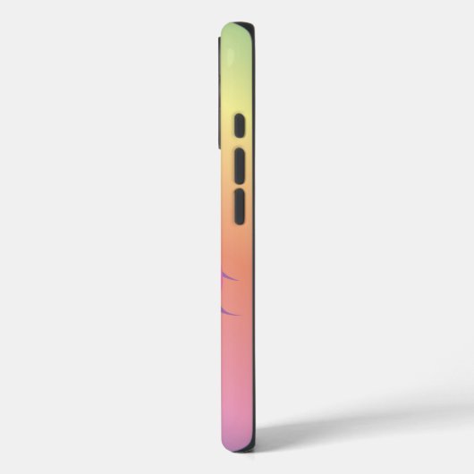 かわいい虹のユニコーンパーソナライズされた名 Case-Mate iPhoneケース (裏面 / 左)