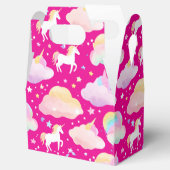 かわいい虹のユニコーン魔法のガーリー誕生日の子供 フェイバーボックス (オープン)