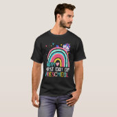 かわいい虹の一角幸せな就学初日 Tシャツ (正面フル)
