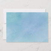 かわいい虹の一角獣フローティプール誕生パーティー 招待状 (裏面)