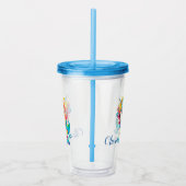 かわいい虹の一角 アクリルタンブラー (右)