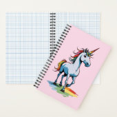 かわいい虹の一角 ノートブック (内側)