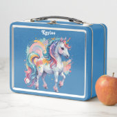 かわいい虹の一角 メタルランチボックス (インサイチュ)