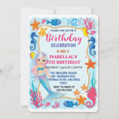 かわいい虹の人魚(セイ)・タツノオトシゴ・星の誕生日パーティ セーブザデート (正面)