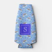 かわいい虹の散水パタパーソナライズされたーン ボトルクーラー (正面)