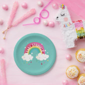 かわいい虹の散策ベビーシャワー ペーパープレート (パーティー)