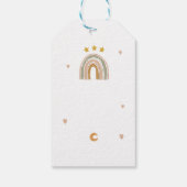 かわいい虹の星とハート ギフトタグ (裏面)