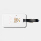 かわいい虹の星とハート ラゲッジタグ (裏面横)