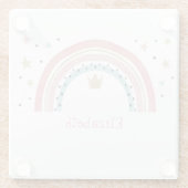 かわいい虹の星 ガラスコースター (裏面)