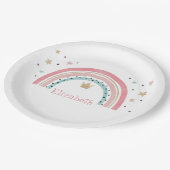 かわいい虹の星 ペーパープレート (アングル)