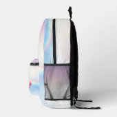 かわいい虹の色のユニコーンパーソナライズされた プリントバックパック (右)