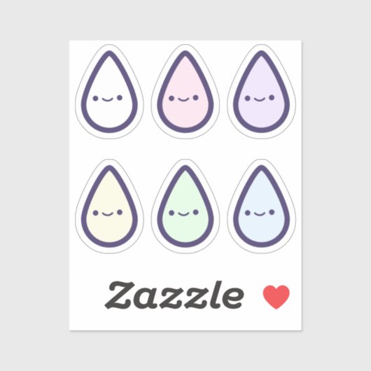 かわいい虹の血ドリップ第1期 シール (シート)