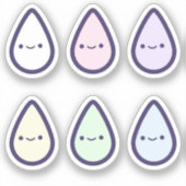 かわいい虹の血ドリップ第1期 シール (正面)