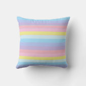 かわいい虹の誕生の発表の子供部屋の枕 クッション (裏面)