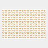 かわいい虹の雲と太陽の光 ラッピングペーパーシート (正面2)