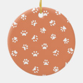 かわいい虹を描いた犬や猫 セラミックオーナメント (裏面)