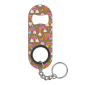 かわいい虹パターン キーホルダー栓抜き (裏面)