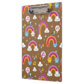 かわいい虹パターン クリップボード (左)