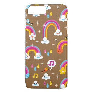 かわいい虹パターン iPhone 8 PLUS/7 PLUSケース