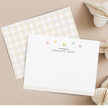 かわいい虹柄ハート子供ステーショナリー黒