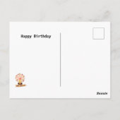 かわいい虹漫画のはがき誕生日 ポストカード (裏面)