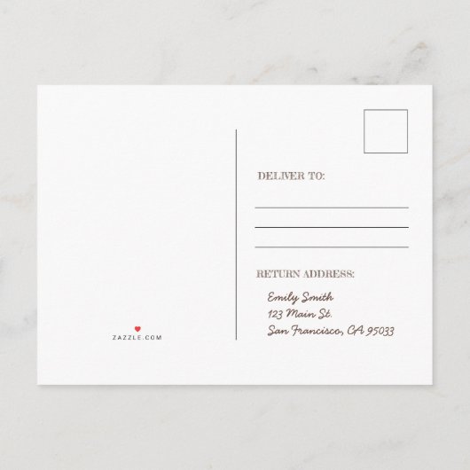 かわいい虹色のユニコーンとスパークルズの誕生日 インビテーションポストカード (裏面)