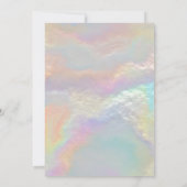 かわいい虹色の金ゴールドグリッタークリスマス新年 (裏面)